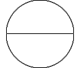 \hspace{5}\unitlength{1}\picture(100,100){~(50,50){\circle(100)}(1,50){\line(100)}